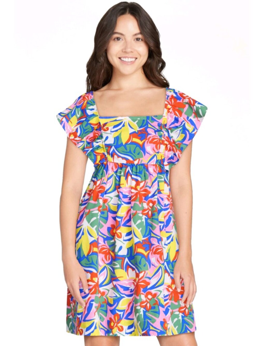 Free Assembly multicolored floral mini dress